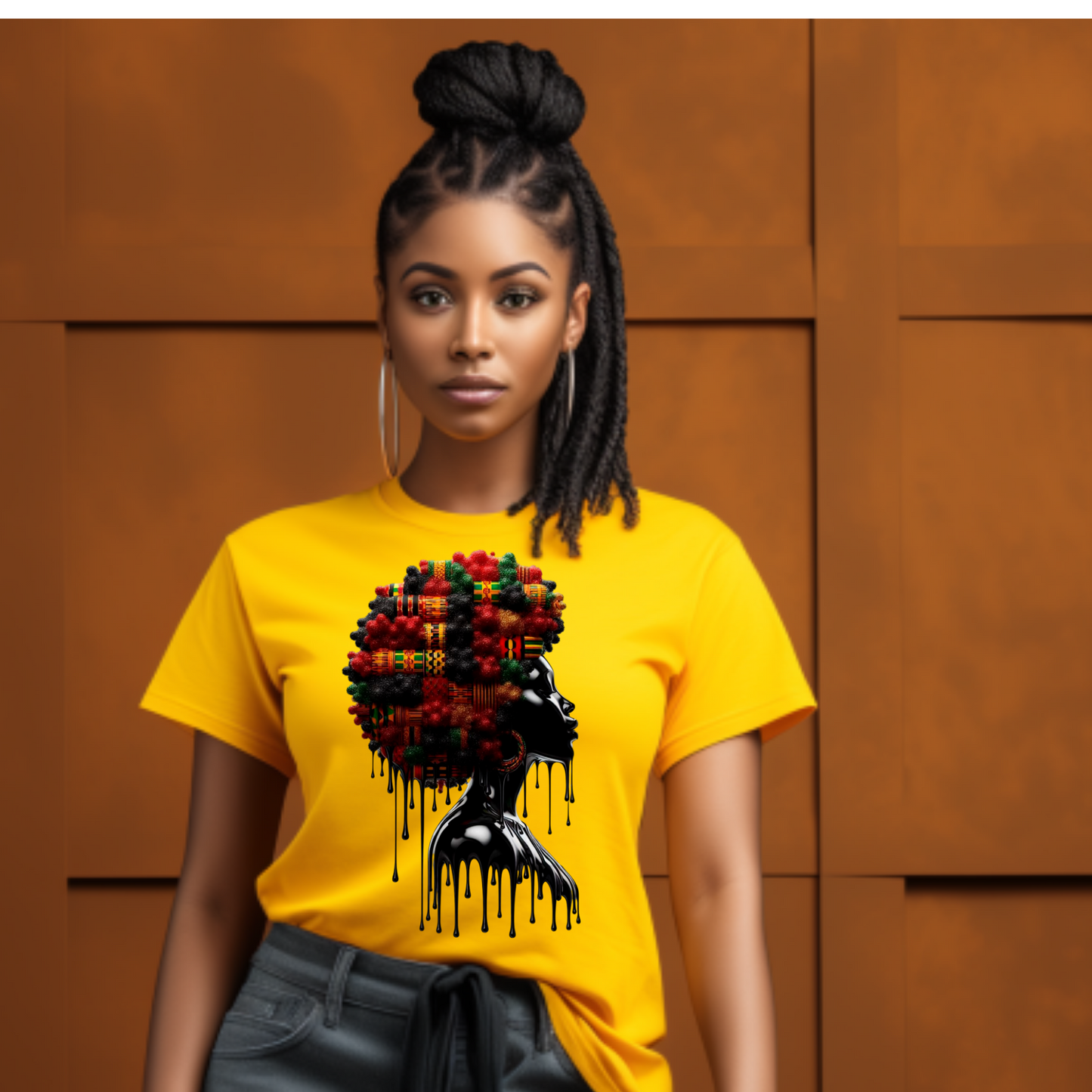 Black Woman Drip Tee