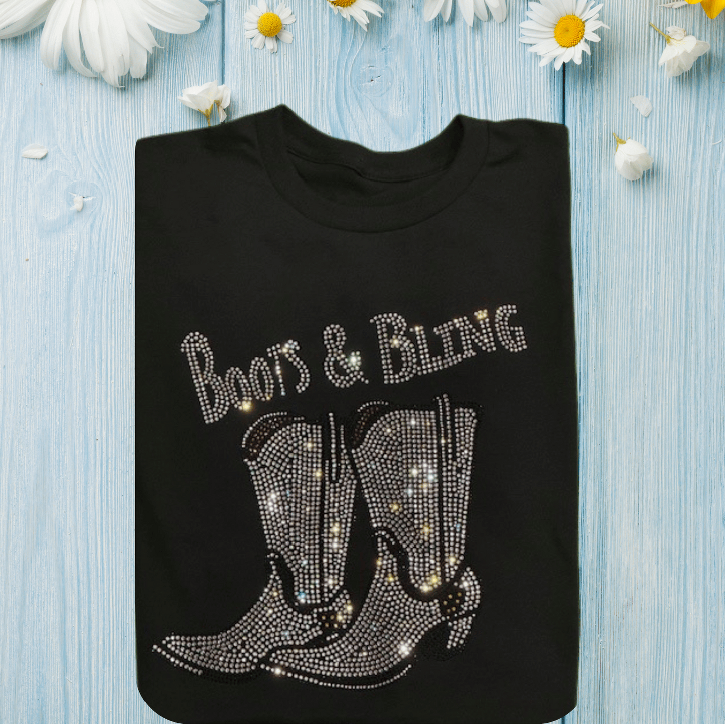 Short Sleeve T-shirt - Boots and Bling