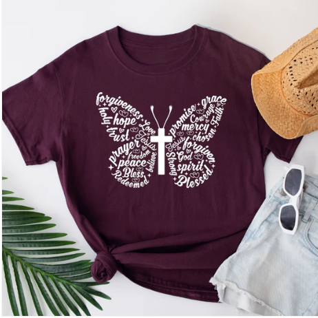 Prayer Butterfly T-Shirt