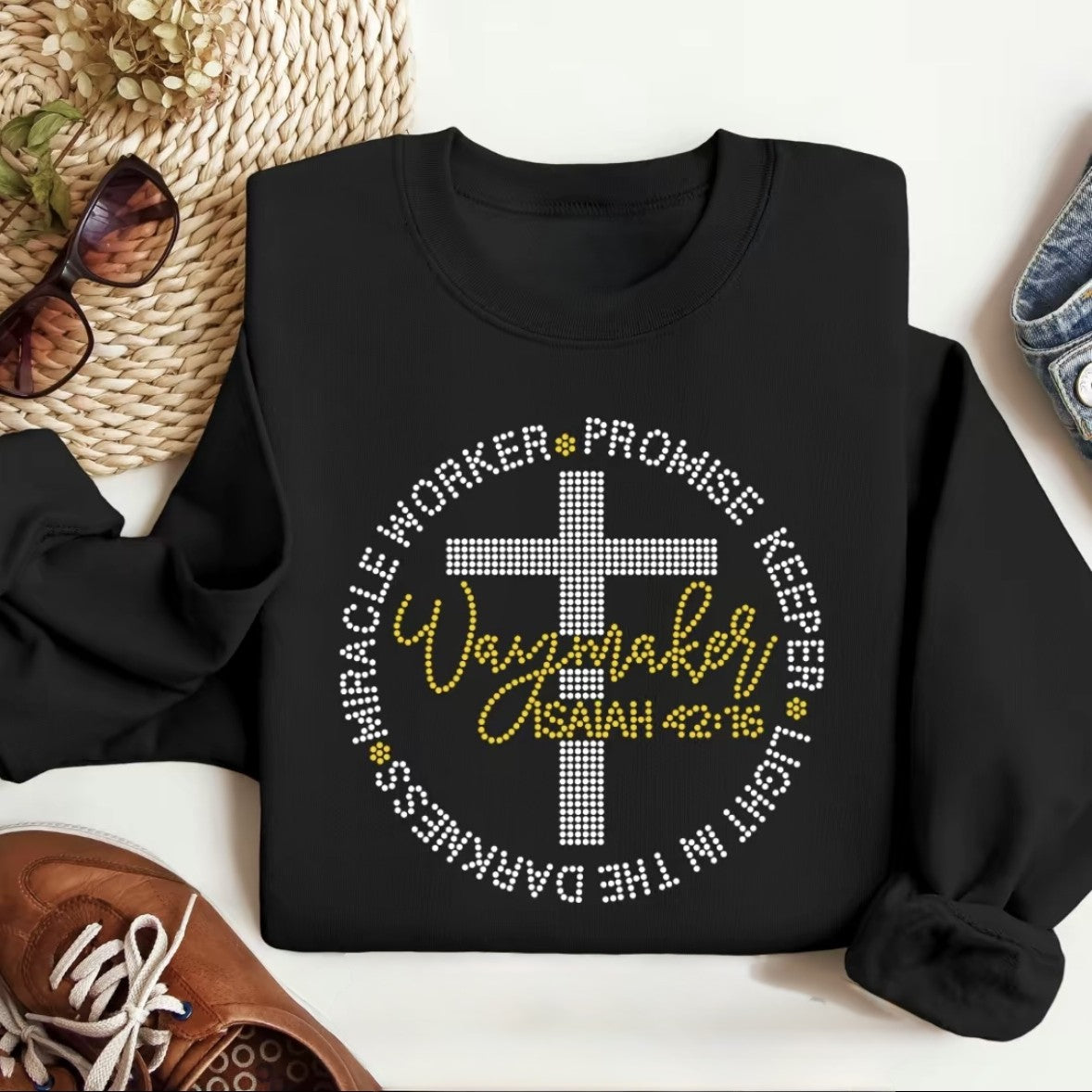 Way Maker Rhinestones Sweatshirt