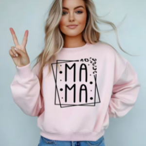 Sweatshirt - Mama Leopard Print