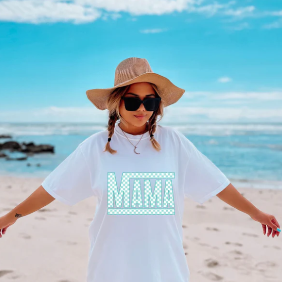 Short Sleeve T-Shirt - Mama Teal Design