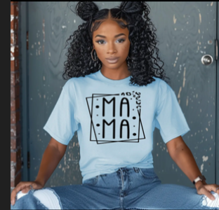Short Sleeve T-Shirt - Mama Leopard Print