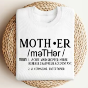 Short Sleeve T-Shirt - Mother, Noun