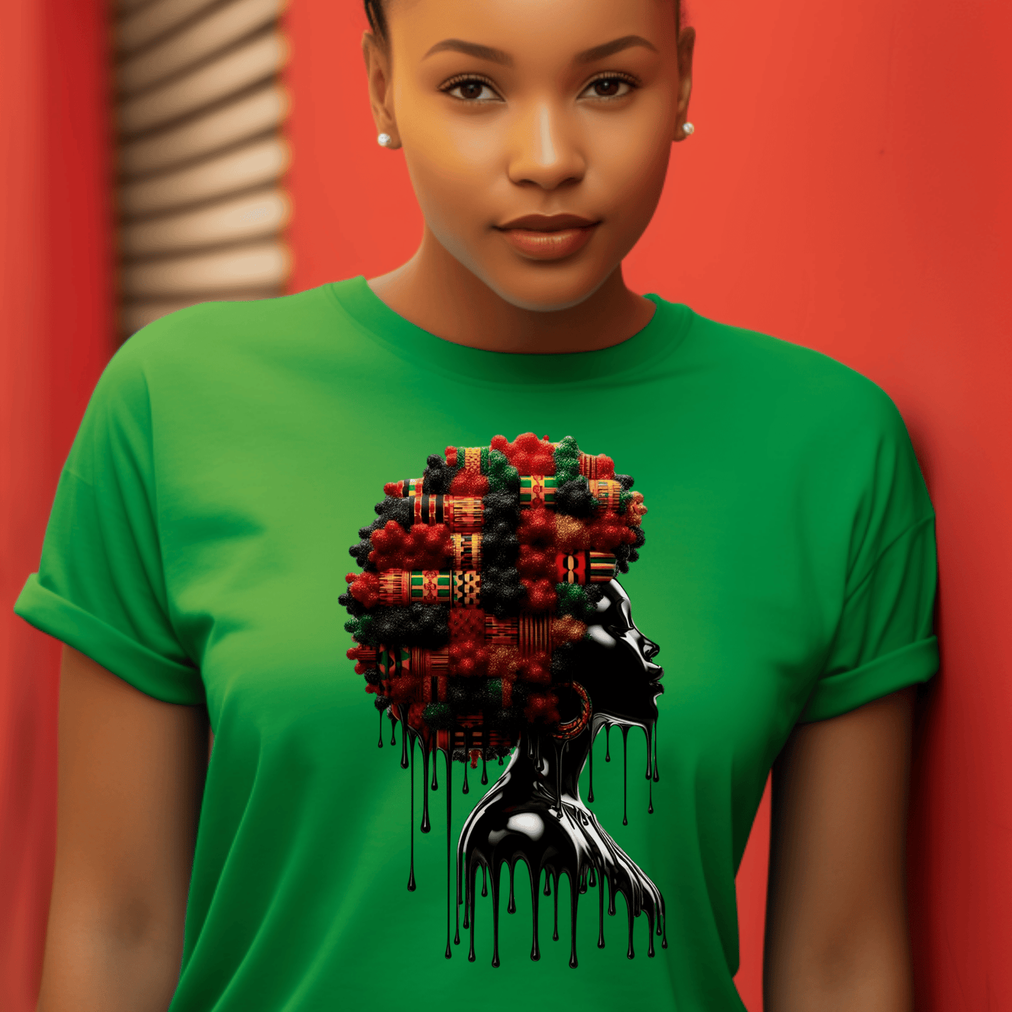 Black Woman Drip Tee