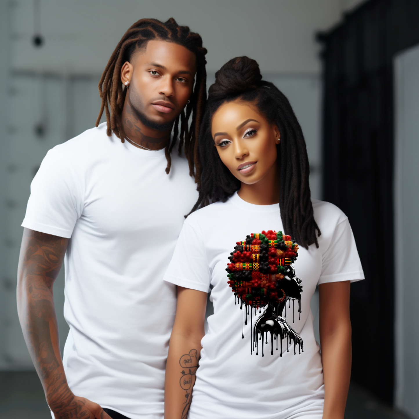 Black Woman Drip Tee