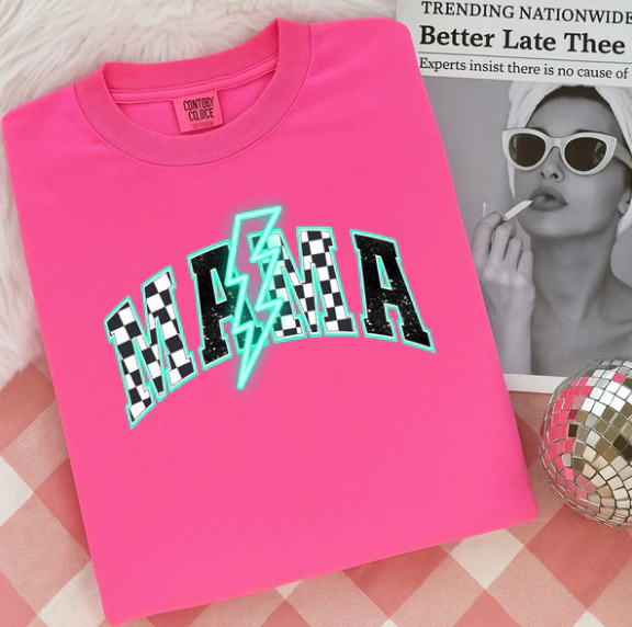 Short Sleeve T-Shirt - Mama Lightening Bolts