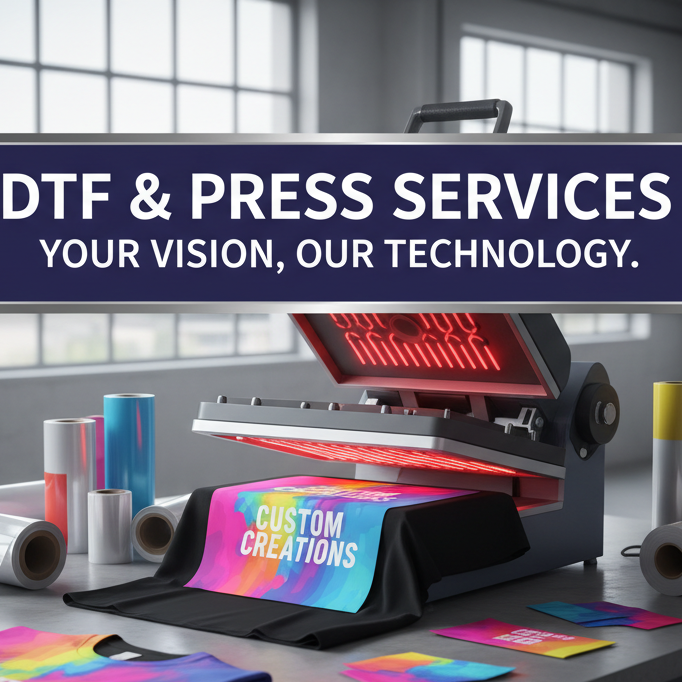 Custom DTF Print & Press on T-shirt